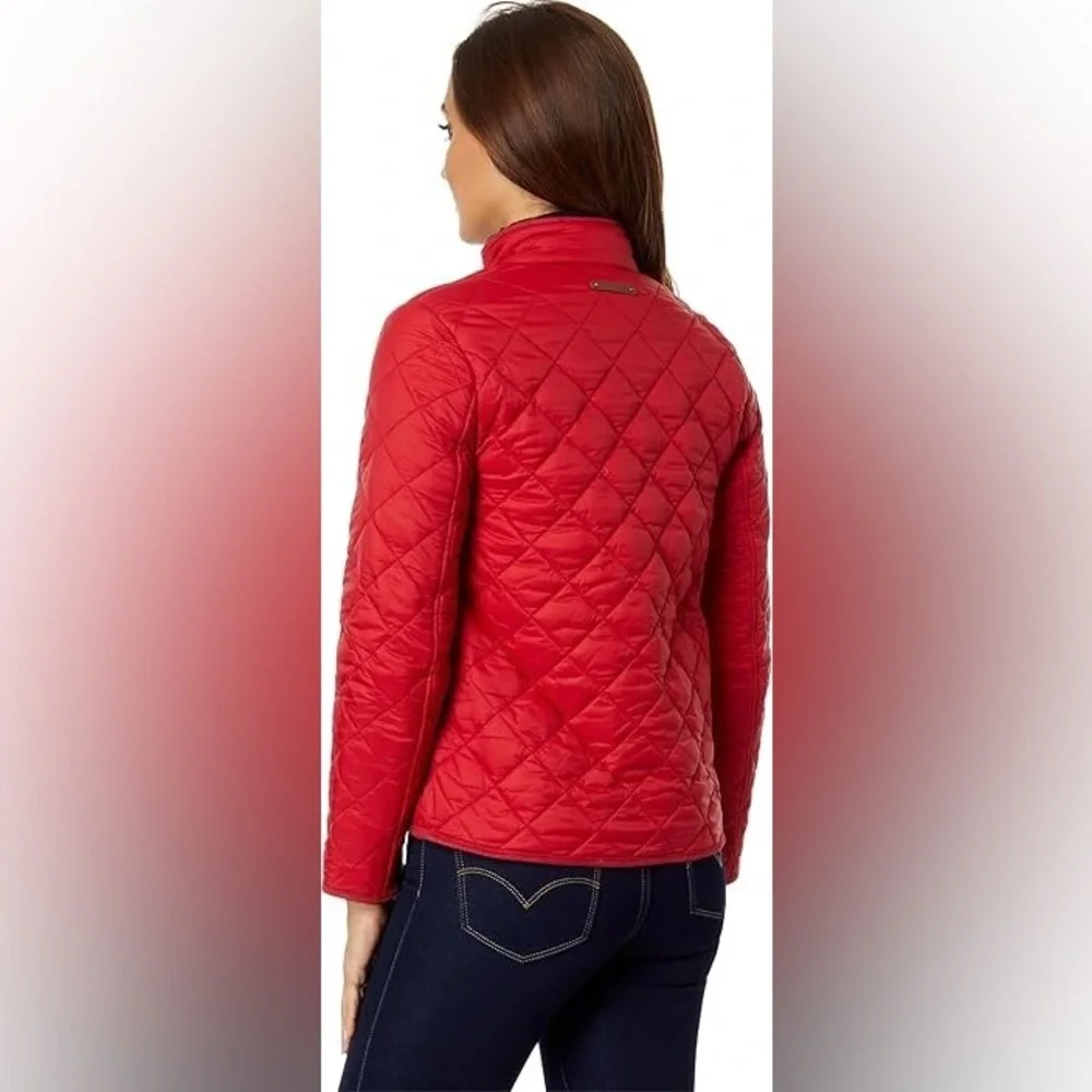 Lauren Ralph Lauren Crested Quilt Fleece Lined (Martin Red - Picture 8 of 8